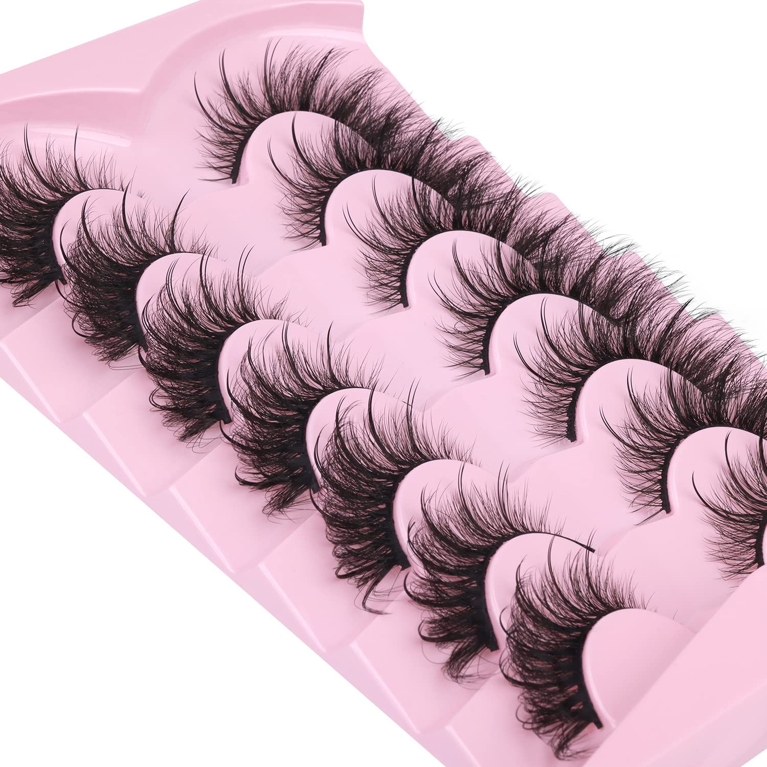 Fox Eye Lashes Wispy Faux Mink Lashes Fluffy Fairy Cat Eye Lashes That Look Like Extensions Spiky Fake Eyelashes Natural Look