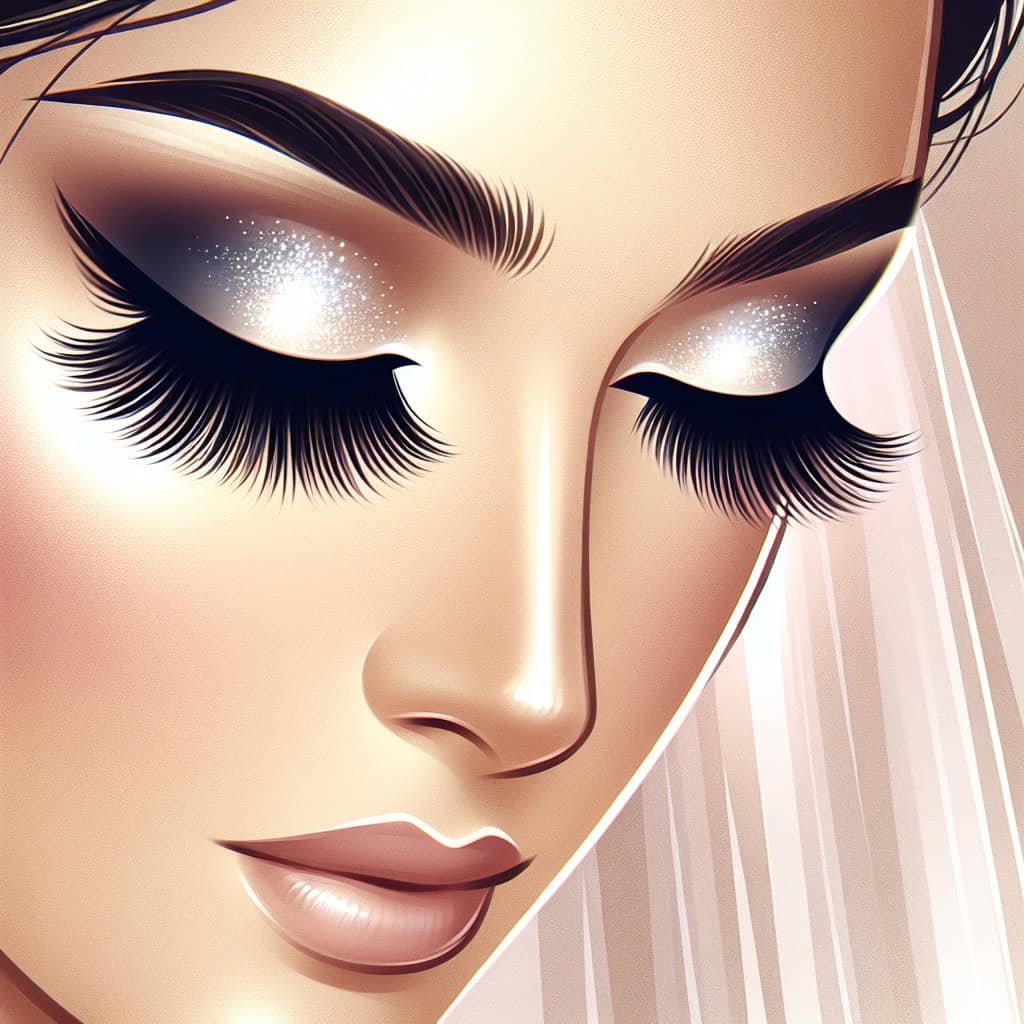 What Are The Considerations When Selecting False Eyelashes For Bridal Makeup Applications?