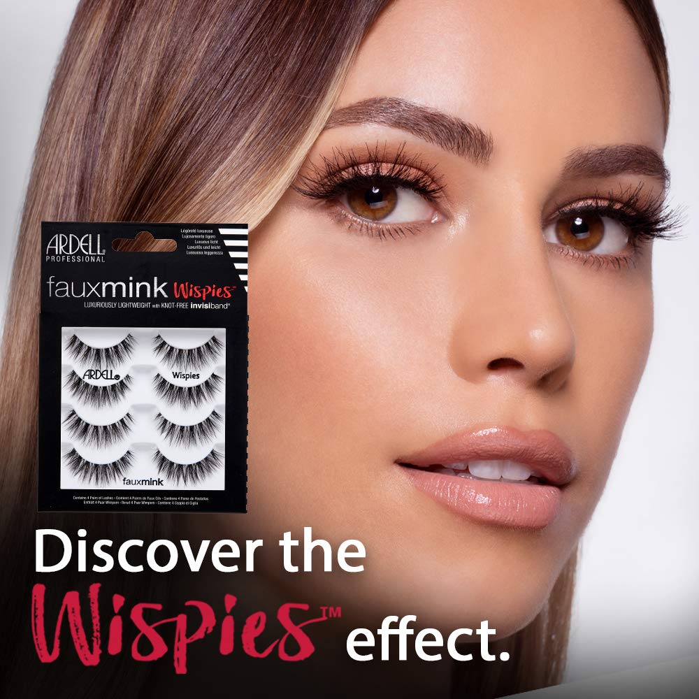 Ardell False Lashes Faux Mink Wispies Multipack, 1 pk x 4 pairs
