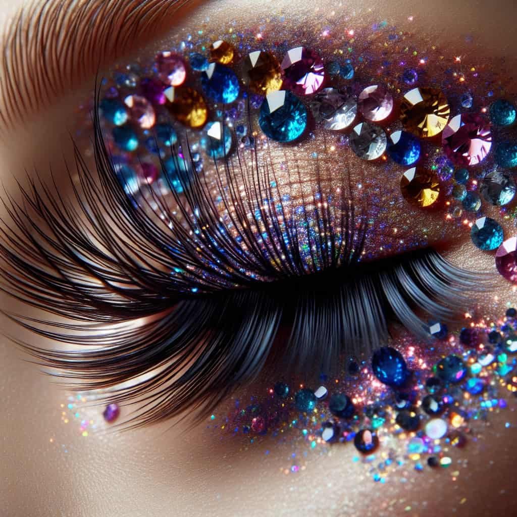 Glittering Gemstone Eyelash