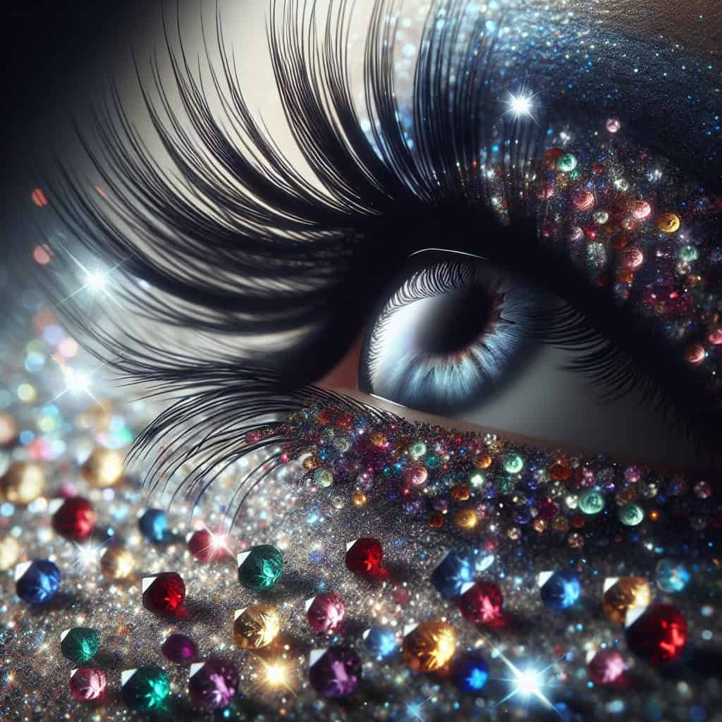 Glittering Gemstone Eyelash