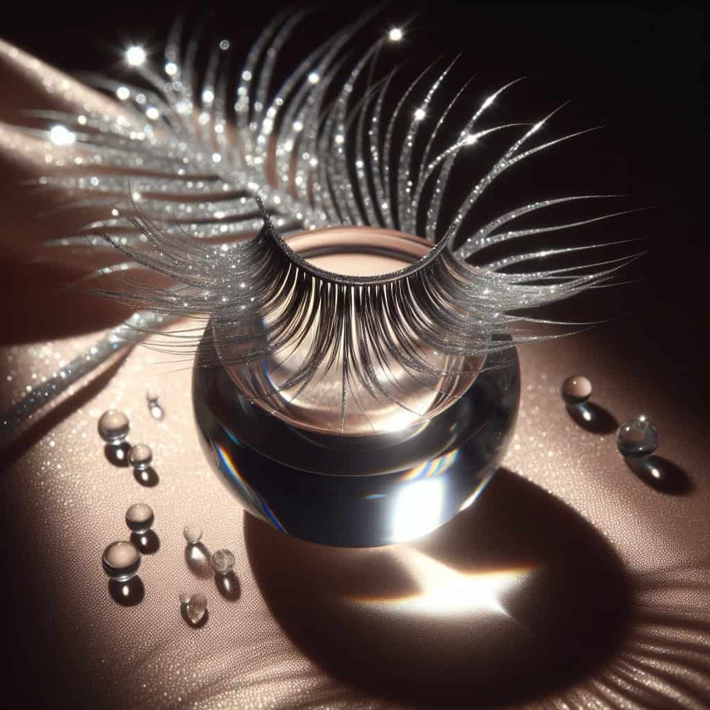Sparkling Silver Eyelash