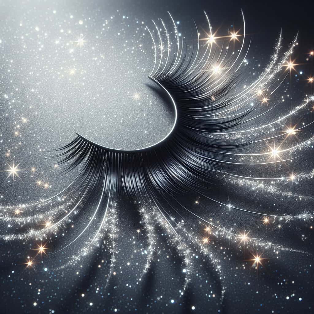 Sparkling Silver Eyelash