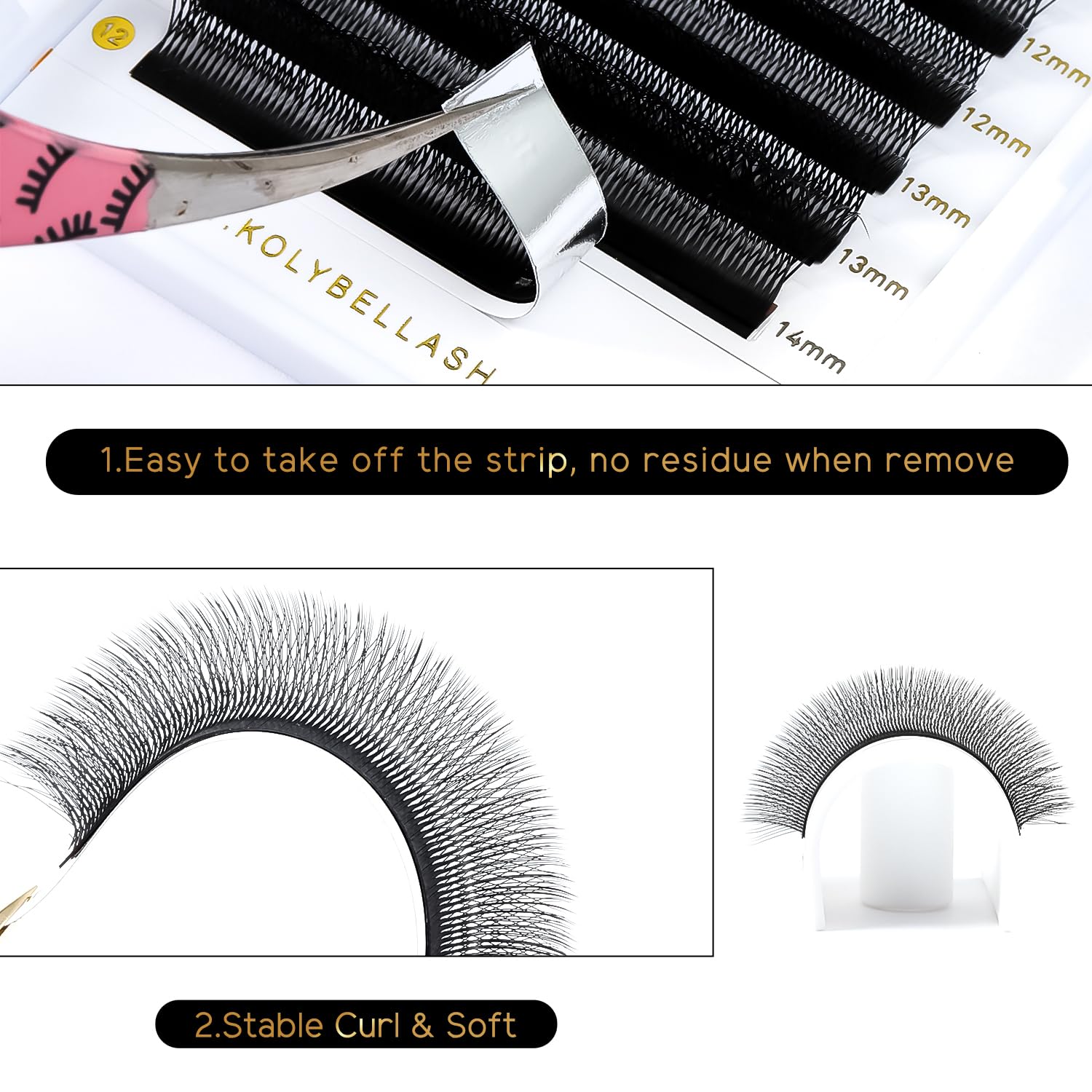 Premade Fans Eyelash Extensions 1000 Promade Loose Fans 9-16mm Mixed Length 10D Premade Fans C/D Curl Pointed Thin Base Handmade Volume Premade Lash Extensions Fans(10D-0.07D,9-16mm)