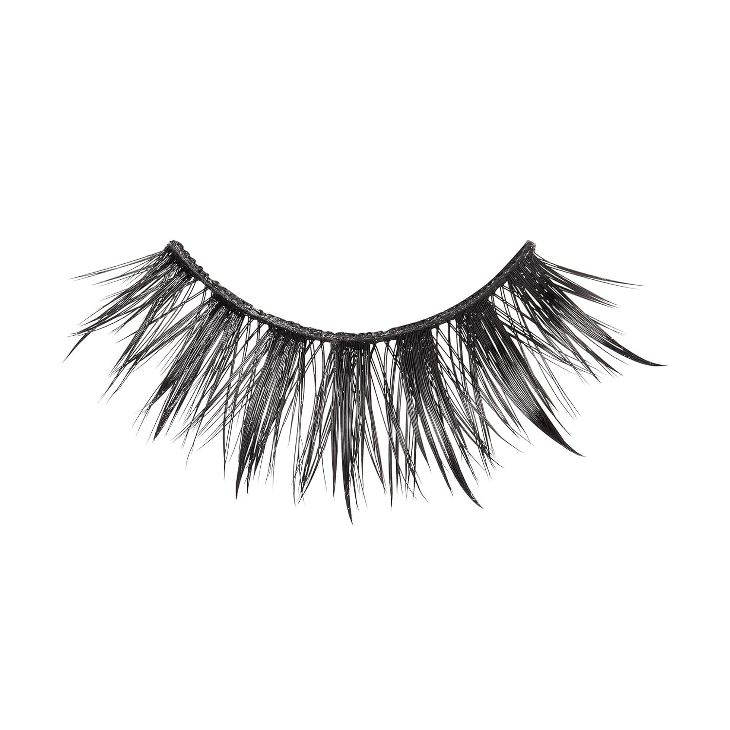 KISS Lash Drip False Eyelashes, Spiky X Boosted Volume, Unique Wet Look Hydrated Effect, Multi-Length Rewearable Fake Eyelashes, Wispy Crisscross Lash Pattern, Style ‘Drenched’, 1 Pair