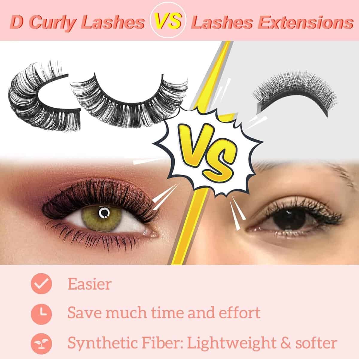 Newcally Lashes False Eyelashes Dramatic 20MM Faux Mink Lashes Pack 14 Pairs Wispy Long Thick Fluffy Strip Eye Lashes Multipack