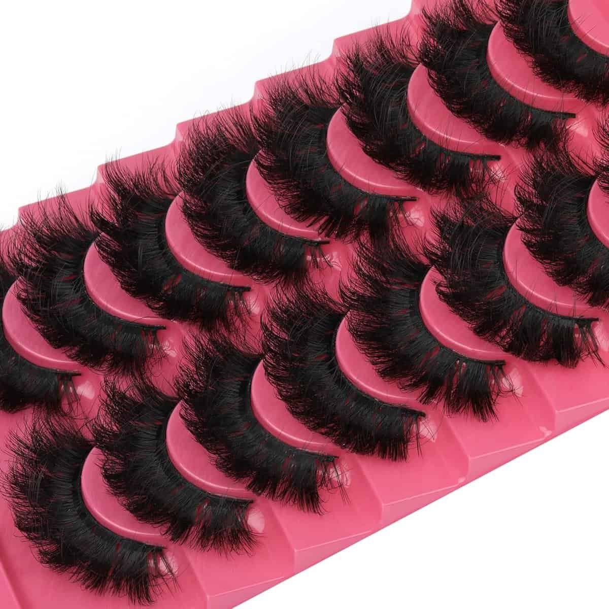 False Eyelashes Manga Lashes Anime Wispy Lashes Cat Eye Lashes Natural Spiky Eyelashes Thick Manga Lashes Japanese Cosplay Fake Eyelashes by Winifred