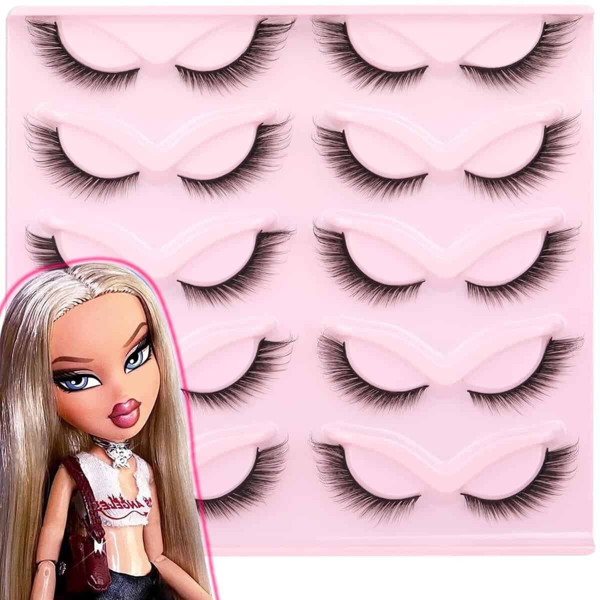 Fox Eye Lashes Angel Wing Mink Eyelashes Natural Look L Curl Eyelash Extensions Short Wispy Cosplay Fake Eyelashes Doll Cat Eye Lashes Pack by Geeneiya, 10 Pairs - doll49 Fox Eye Lashes Angel Wing Mink Eyelashes Natural Look L Curl Eyelash Extensions Short Wispy Cosplay Fake Eyelashes Doll Cat Eye Lashes Pack by Geeneiya, 10 Pairs - doll49
