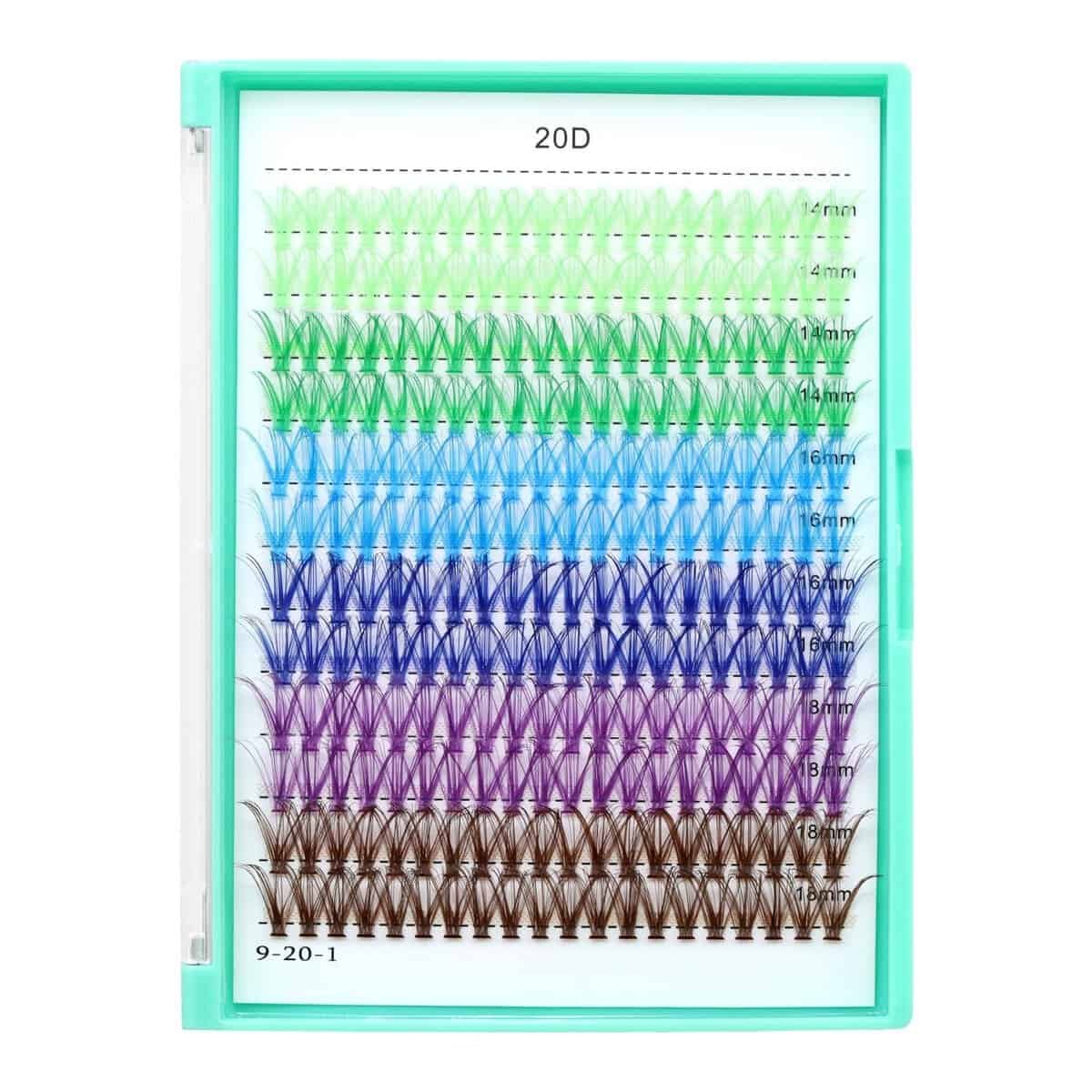 Bodermincer 10D/20D/30D/40D/50D Cluster to Choose Large Tray 240pcs D Curl Individual Cluster Eyelashes False Eyelashes Extension Individual Eyelash Bunche Lash Cluster DIY at Home (20D-15mm) Bodermincer 10D/20D/30D/40D/50D Cluster to Choose Large Tray 240pcs D Curl Individual Cluster Eyelashes False Eyelashes Extension Individual Eyelash Bunche Lash Cluster DIY at Home (20D-15mm)