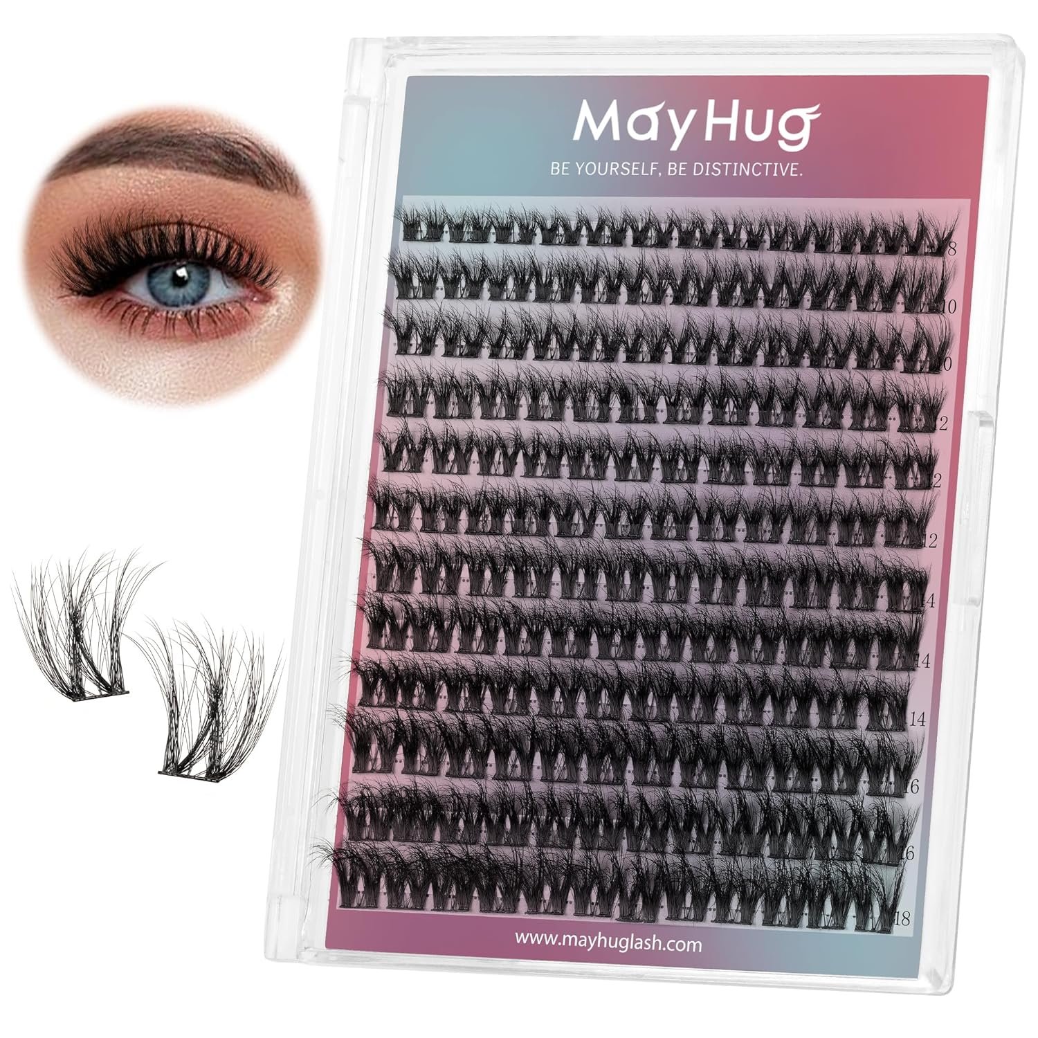 Lash Clusters DIY Eyelash Extensions 144 Clusters Lashes D Curl 3D Eyelash Clusters Extensions Wispy Lashes Cluster Ultra-Soft  Super Light  DIY at Home (Prism) Lash Clusters DIY Eyelash Extensions 144 Clusters Lashes D Curl 3D Eyelash Clusters Extensions Wispy Lashes Cluster Ultra-Soft  Super Light  DIY at Home (Prism)