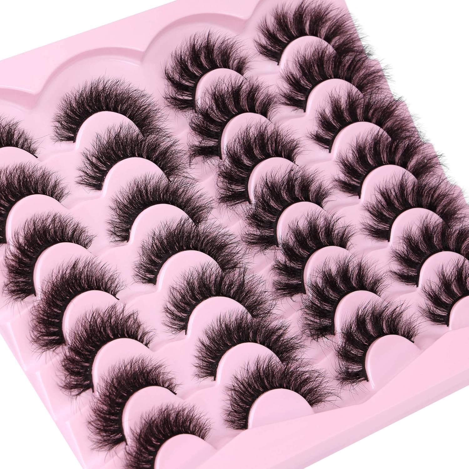 Newcally Lashes False Eyelashes Natural Wispy Light Volume Faux Mink Lashes 14 Pairs Pack Newcally Lashes False Eyelashes Natural Wispy Light Volume Faux Mink Lashes 14 Pairs Pack
