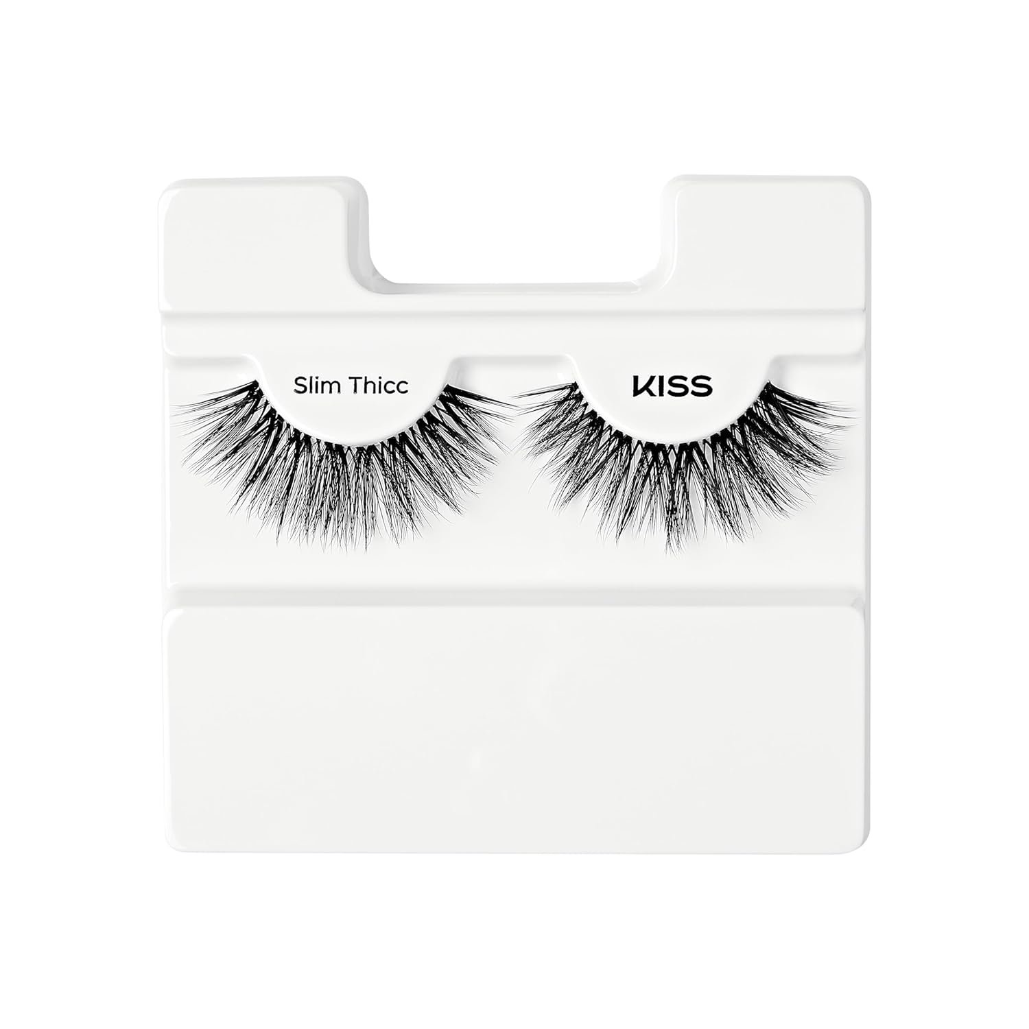 KISS My Lash But Bolder 3D Volume False Eyelashes - Slim Thicc, Black, Comfortable, Voluminous, Natural-Looking, Faux Mink, Vegan, Fuller, 3D Lashes, Superfine, Knotless, Fluffy  Soft | 1 Pair KISS My Lash But Bolder 3D Volume False Eyelashes - Slim Thicc, Black, Comfortable, Voluminous, Natural-Looking, Faux Mink, Vegan, Fuller, 3D Lashes, Superfine, Knotless, Fluffy  Soft | 1 Pair