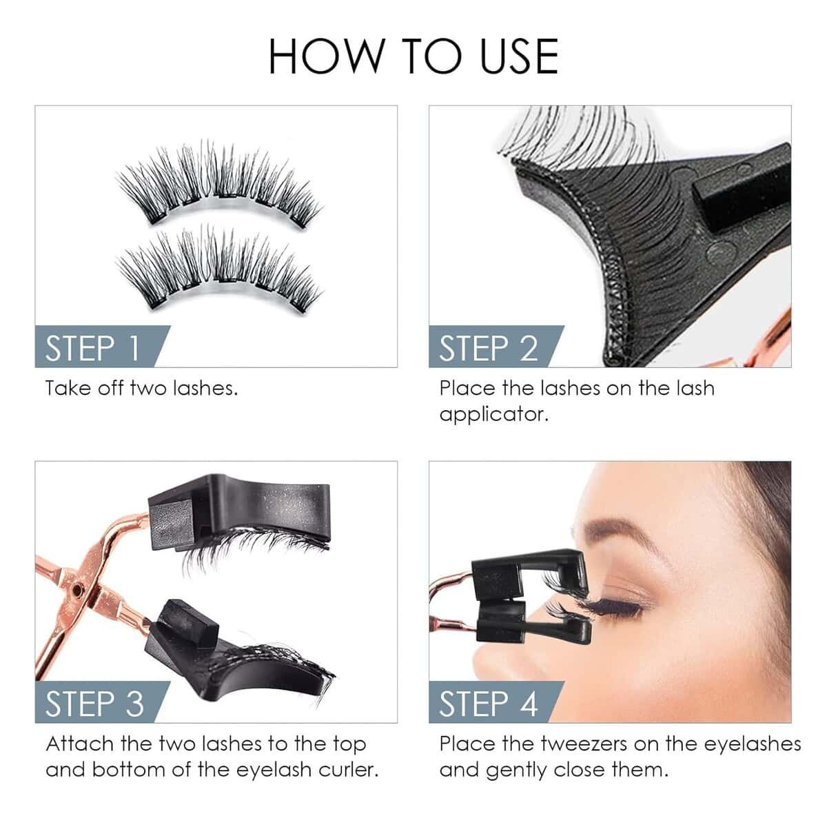 iTecFreely Magnetic Eyelashes, 3D Natural Look False Lashes No Glue, Light Weight  Reusable Magnetic Eyelashes without Eyeliner iTecFreely Magnetic Eyelashes, 3D Natural Look False Lashes No Glue, Light Weight  Reusable Magnetic Eyelashes without Eyeliner