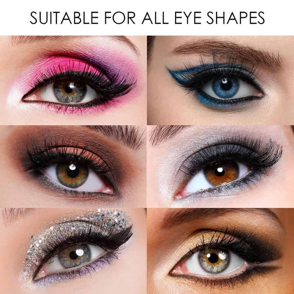 iTecFreely Magnetic Eyelashes, 3D Natural Look False Lashes No Glue, Light Weight  Reusable Magnetic Eyelashes without Eyeliner