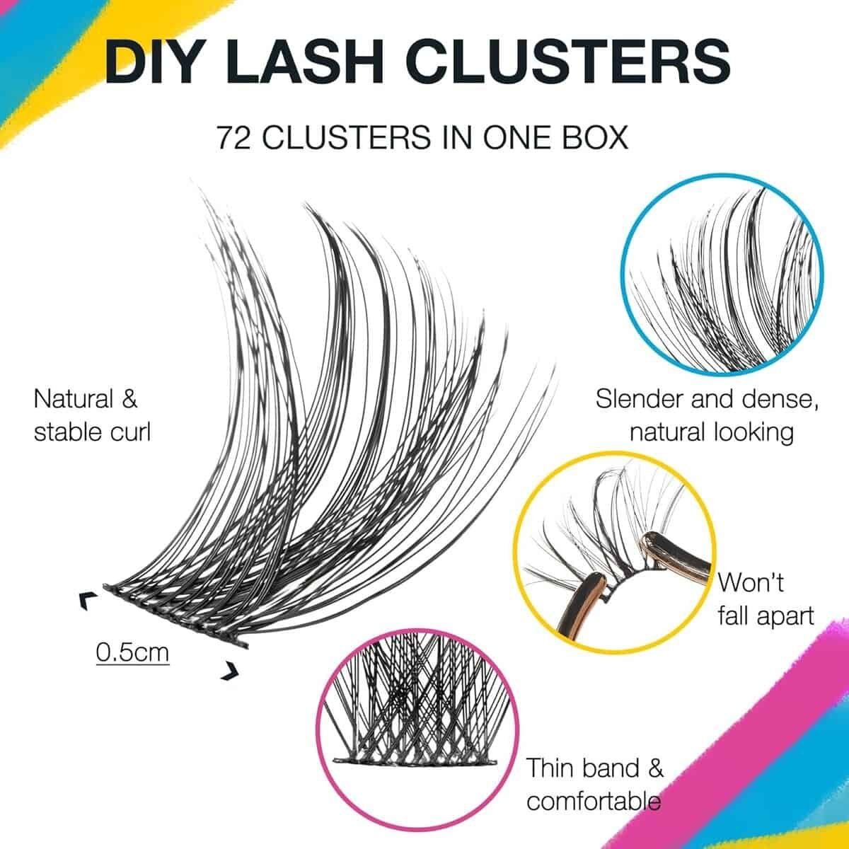 SWINGING Lash Clusters 120 Pcs Lashes Cluster Eyelash Extensions Eyelash Clusters Natural Look Wispy Lashes D Curl 8-16mm Cluster Lashes Individual Lashes Thin Band  Soft (LashClusters-1) SWINGING Lash Clusters 120 Pcs Lashes Cluster Eyelash Extensions Eyelash Clusters Natural Look Wispy Lashes D Curl 8-16mm Cluster Lashes Individual Lashes Thin Band  Soft (LashClusters-1)