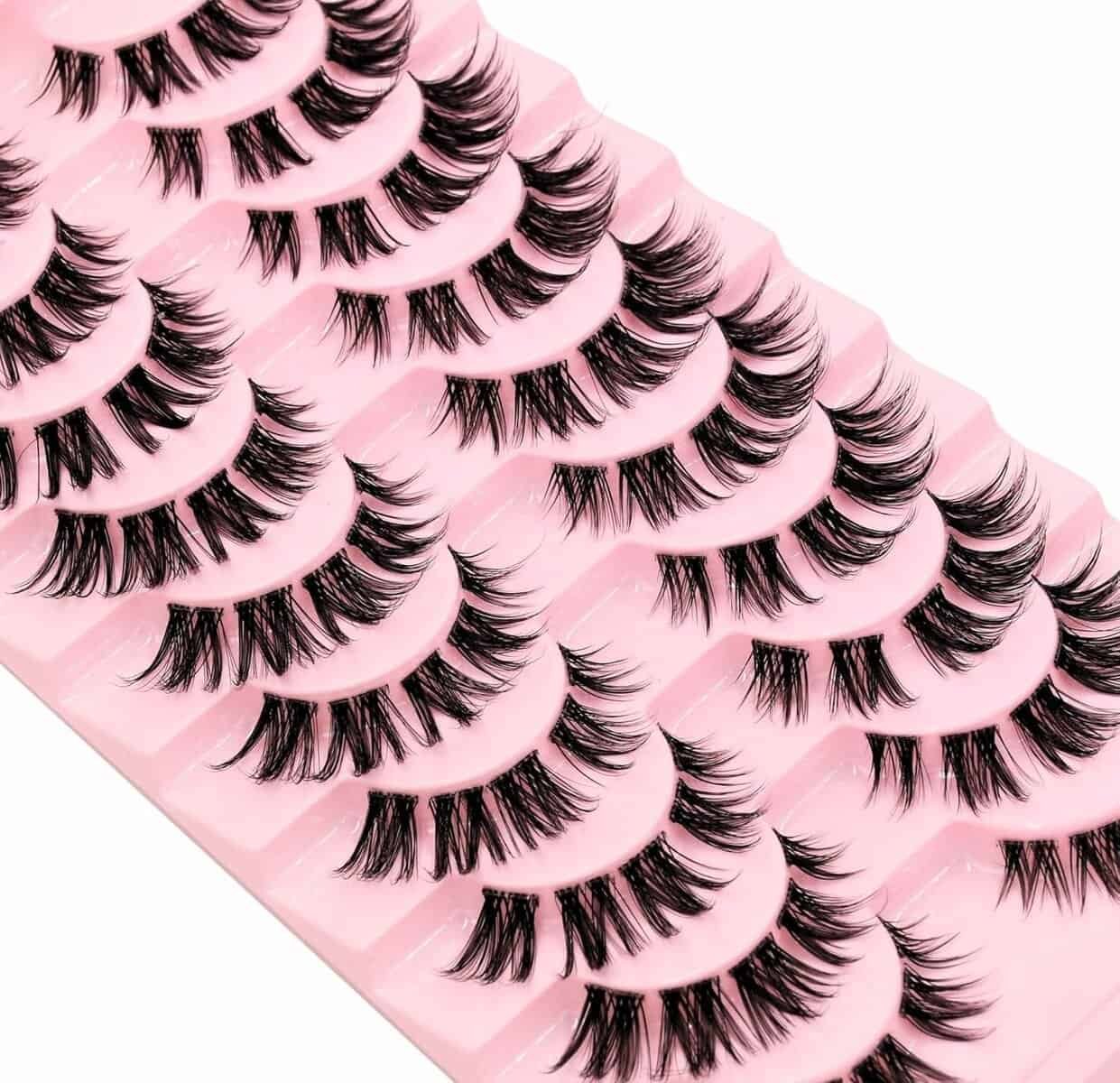 10 Pairs Manga Lash Clusters Cat Eye Lashes Japanese Makeup 16mm D Curl Wispy Anime Lash Clusters Spiky Wet Look Eyelashes Individual Cluster Lashes for Women Copslay Makeup(07) 10 Pairs Manga Lash Clusters Cat Eye Lashes Japanese Makeup 16mm D Curl Wispy Anime Lash Clusters Spiky Wet Look Eyelashes Individual Cluster Lashes for Women Copslay Makeup(07)