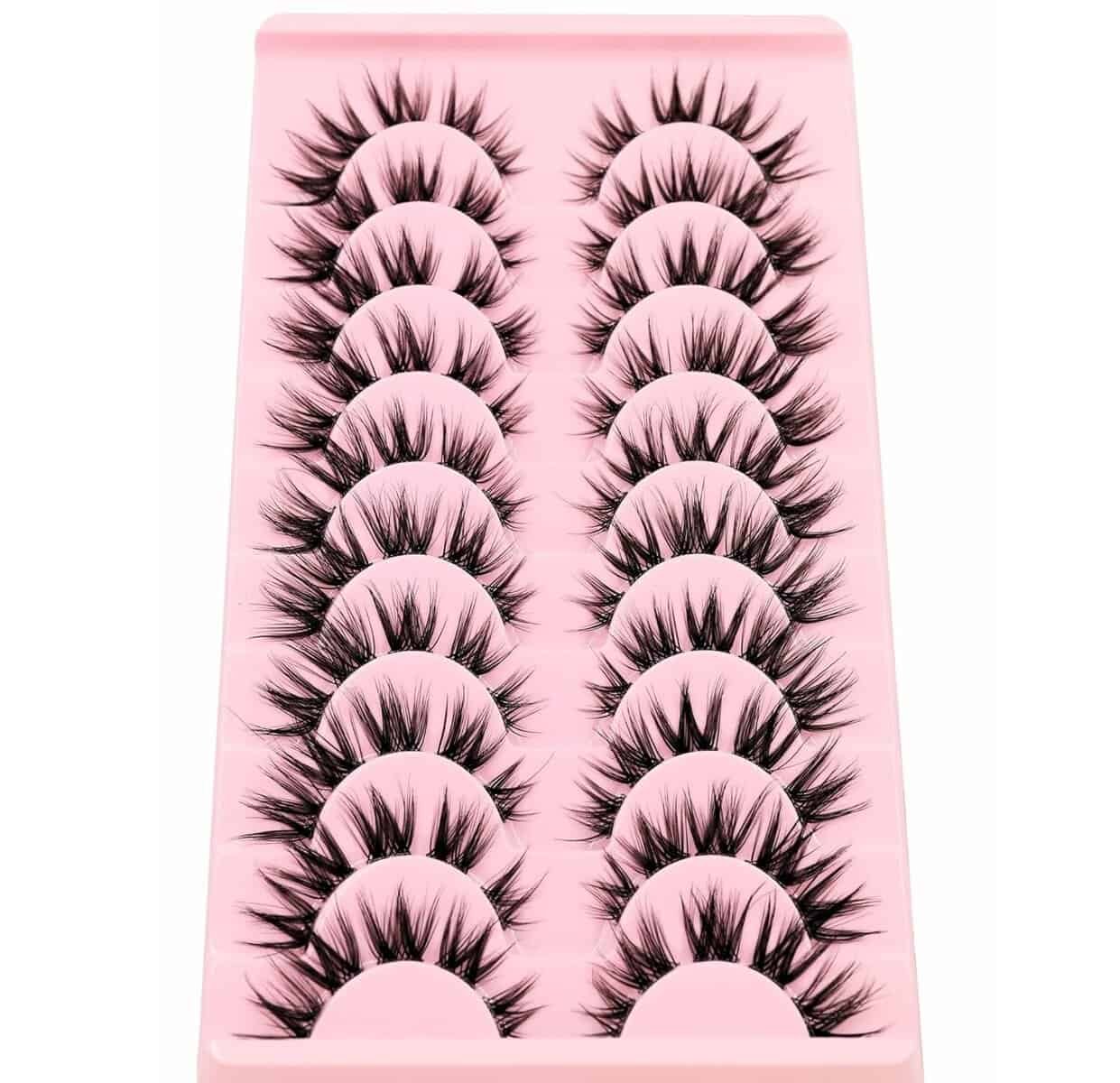 10 Pairs Manga Lash Clusters Cat Eye Lashes Japanese Makeup 16mm D Curl Wispy Anime Lash Clusters Spiky Wet Look Eyelashes Individual Cluster Lashes for Women Copslay Makeup(07) 10 Pairs Manga Lash Clusters Cat Eye Lashes Japanese Makeup 16mm D Curl Wispy Anime Lash Clusters Spiky Wet Look Eyelashes Individual Cluster Lashes for Women Copslay Makeup(07)