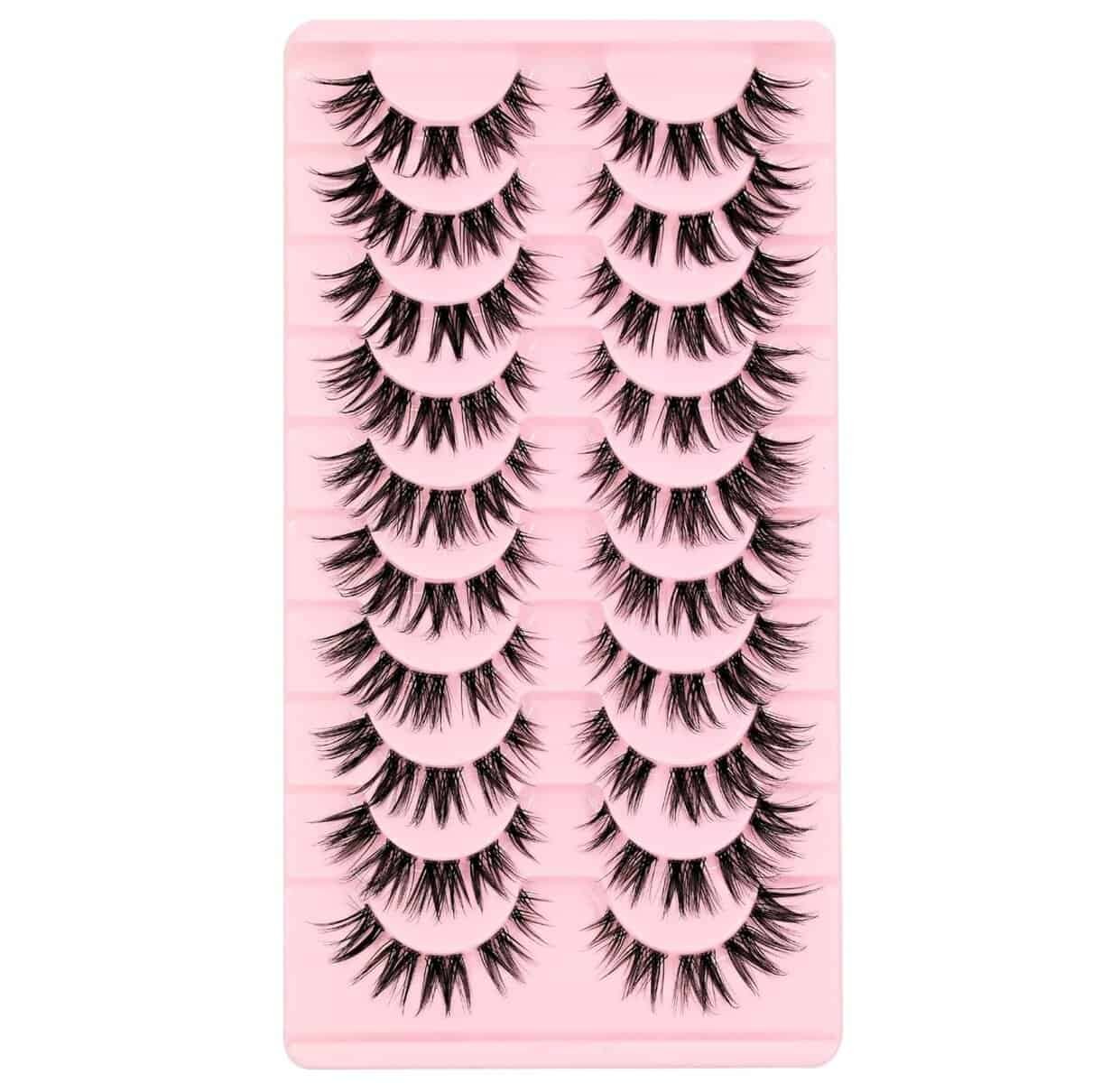 10 Pairs Manga Lash Clusters Cat Eye Lashes Japanese Makeup 16mm D Curl Wispy Anime Lash Clusters Spiky Wet Look Eyelashes Individual Cluster Lashes for Women Copslay Makeup(07) 10 Pairs Manga Lash Clusters Cat Eye Lashes Japanese Makeup 16mm D Curl Wispy Anime Lash Clusters Spiky Wet Look Eyelashes Individual Cluster Lashes for Women Copslay Makeup(07)