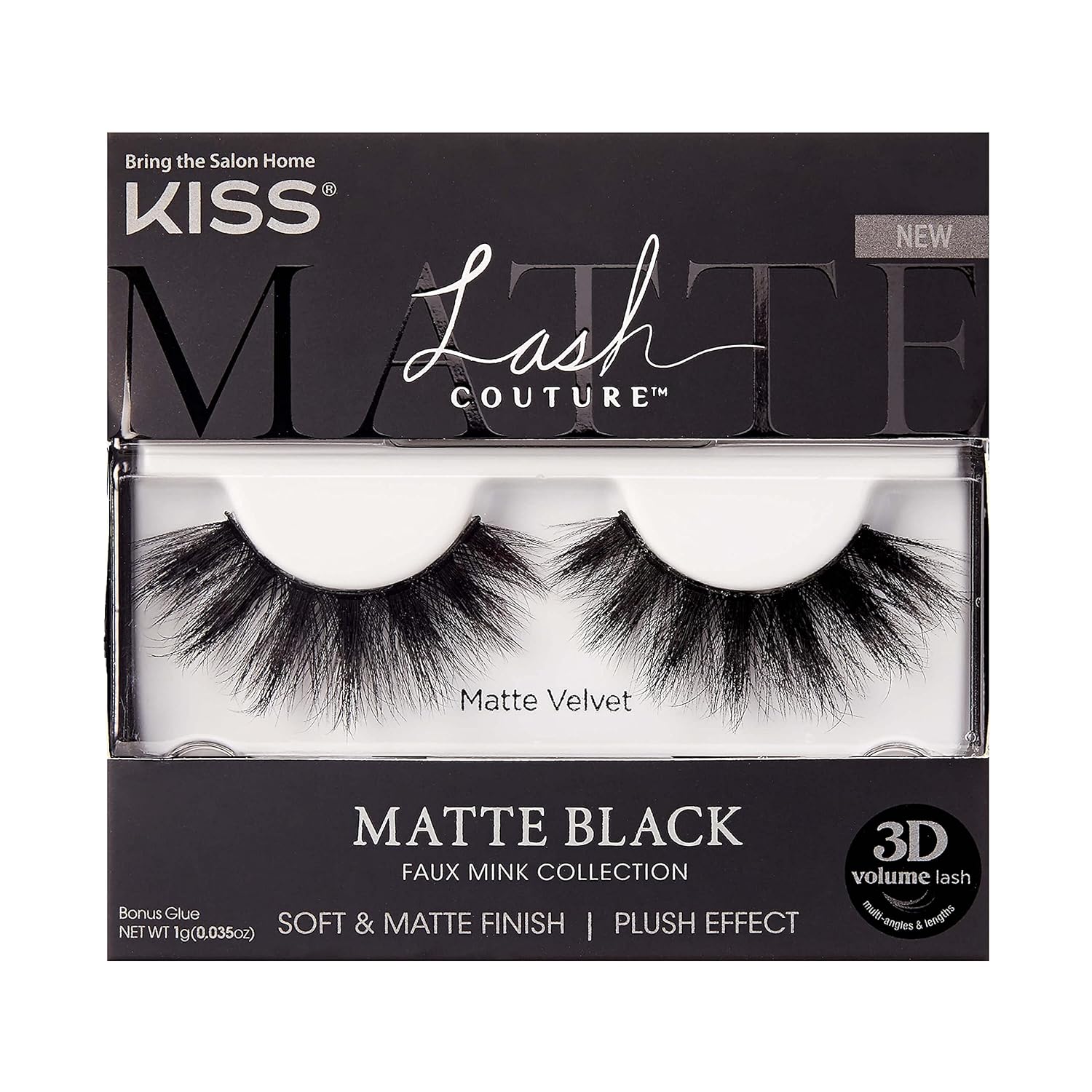 KISS Lash Couture Faux Mink 3D Matte False Eyelashes Review