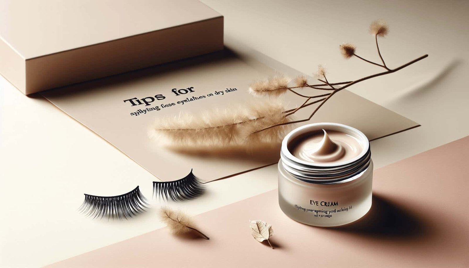 Tips For Applying False Eyelashes On Dry Skin.