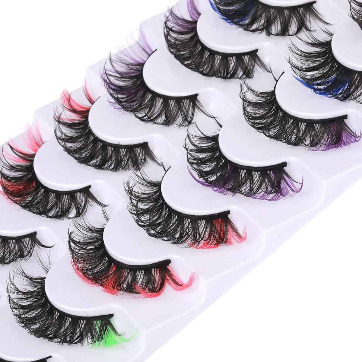 Colored Eyelashes by Goddvenus Review